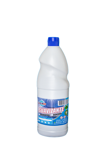 envase de 1 litro de Suavizante de Ropa Concentrado Deterya, fragancia de larga duración y alto rendimiento para lavanderías industriales y hoteles en Bogotá.