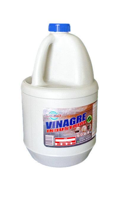 Envase de Vinagre Industrial Multiusos Deterya, potente limpiador natural y desengrasante para superficies, vidrios y eliminación de cal en Bogotá.